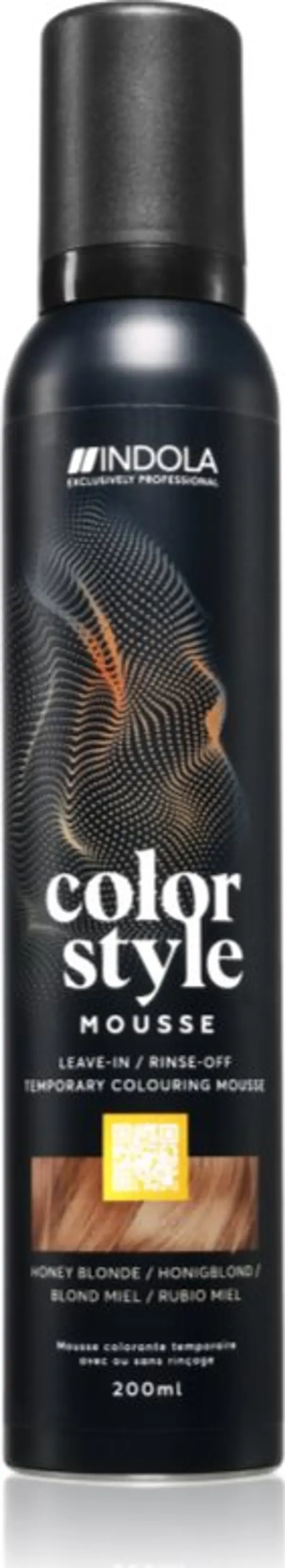 Indola Indola Color Style Mousse тонираща пяна За коса цвят Honey Blonde 200 мл.