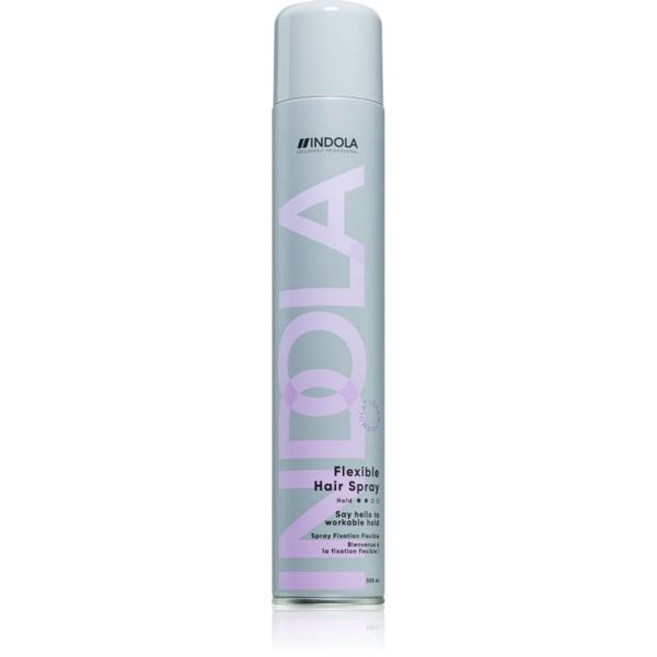 Indola Indola Flexible Hair Spray лак за коса за естествена фиксация 500 мл.