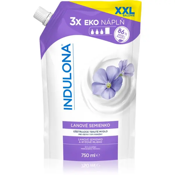 Indulona Indulona Linseed течен сапун пълнител 750 мл.