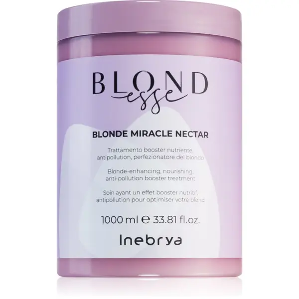 Inebrya Inebrya BLONDesse Blonde Miracle Nectar дълбоко подхранваща грижа за руса коса 1000 мл.