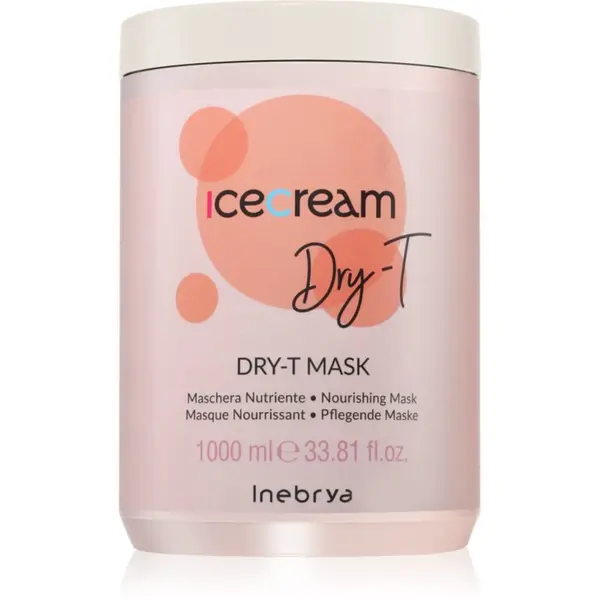Inebrya Inebrya Ice Cream Dry-T Mask подхранваща маска за суха коса, изтощена коса 1000 мл.