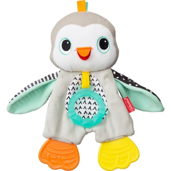 Infantino Infantino Cuddly Teether Penguin плюшена играчка с гризалка 1 бр.