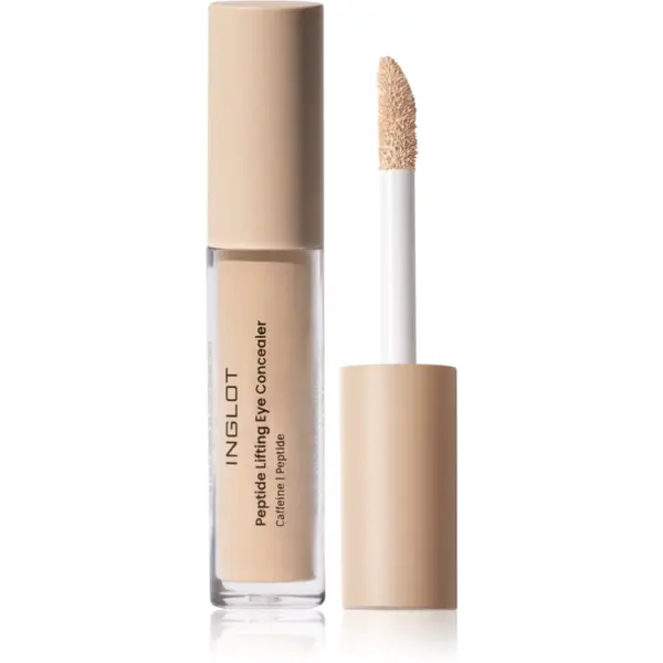 Inglot Inglot Peptide Lifting Eye Concealer течен коректор цвят 202 Light Cream 4.6 мл.