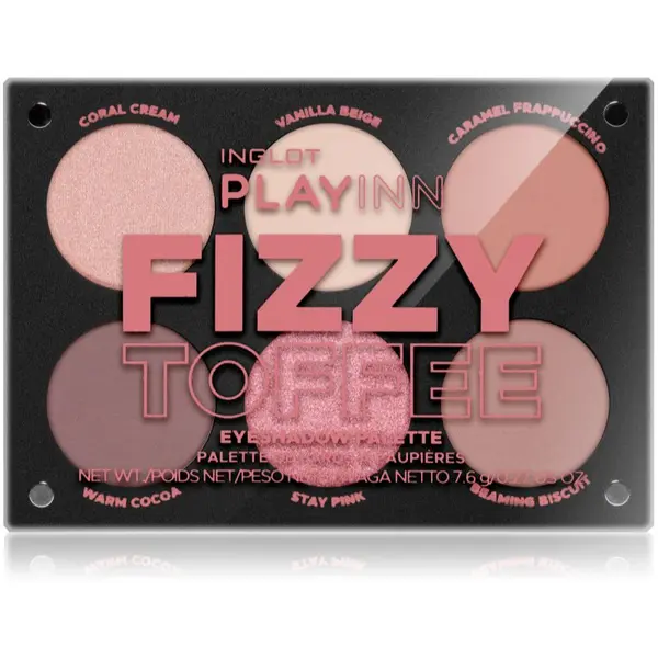 Inglot Inglot PlayInn Eyeshadow Palette палитра сенки за очи цвят Fizzy Toffee 7.6 гр.