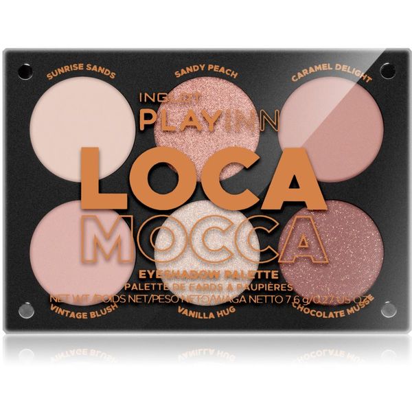 Inglot Inglot PlayInn Eyeshadow Palette палитра сенки за очи цвят LOCA MOCCA 7,4 гр.