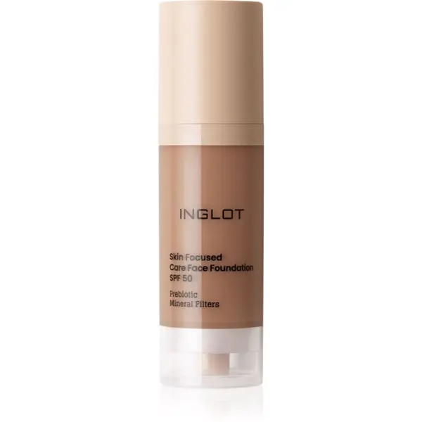 Inglot Inglot Skin Focused Care Face Foundation SPF 50 фон дьо тен SPF 50 цвят Deep Amber 30 мл.