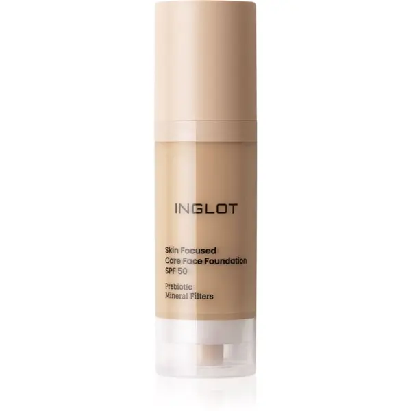 Inglot Inglot Skin Focused Care Face Foundation SPF 50 фон дьо тен SPF 50 цвят Medium Olive 30 мл.