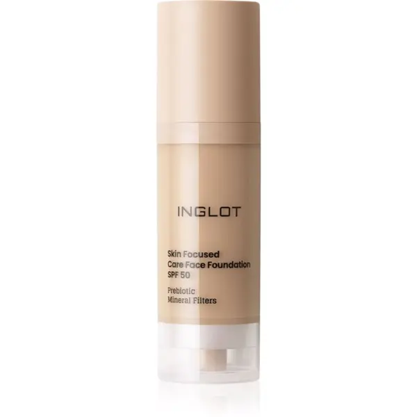 Inglot Inglot Skin Focused Care Face Foundation SPF 50 фон дьо тен SPF 50 цвят Yellow Beige 30 мл.