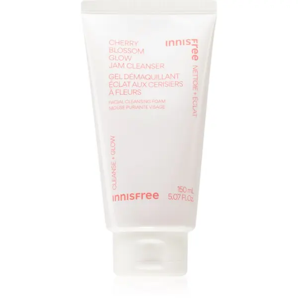 innisfree innisfree Cherry Blossom Glow Jam Cleanser овлажняващ почистващ гел за озаряване на лицето 150 мл.