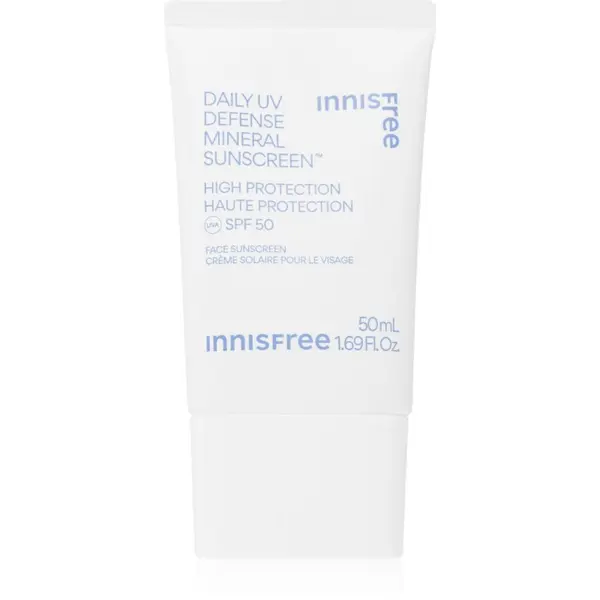 innisfree innisfree Daily UV Defense Mineral Sunscreen минерален защитен флуид за лице SPF 50 50 мл.