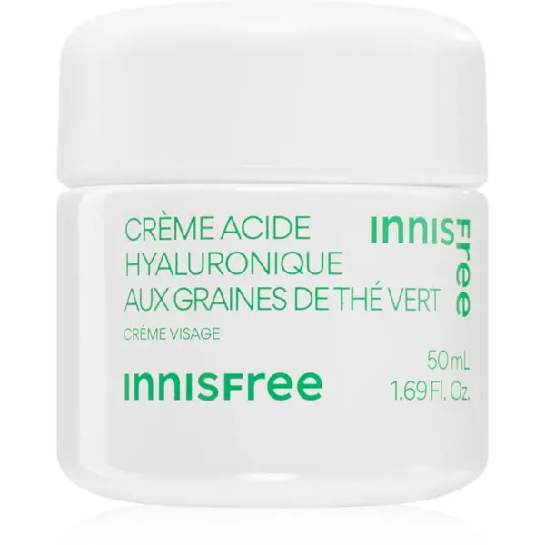 innisfree innisfree Green Tea Seed Hyaluronic Cream хидратиращ крем за лице с успокояващ ефект 50 мл.