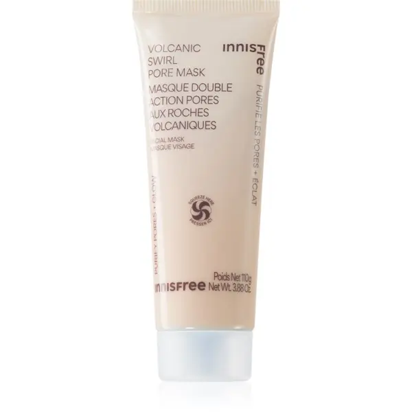 innisfree innisfree Volcanic Swirl Pore Mask маска с глина за хидратиране на кожата и минимизиране на порите 110 гр.