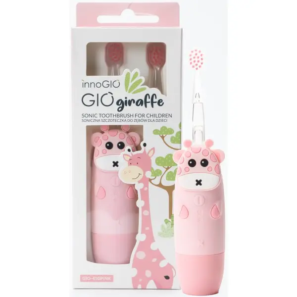innoGIO innoGIO GIOGiraffe Sonic Toothbrush четка за зъби за деца Pink 1 бр.