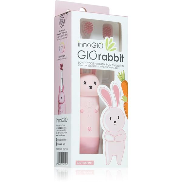 innoGIO innoGIO GIORabbit Sonic Toothbrush четка за зъби за деца Pink 1 бр.