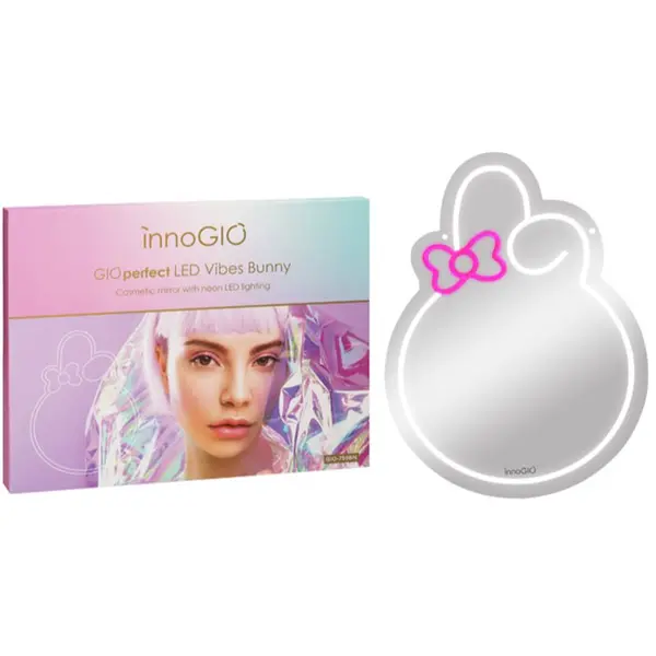 innoGIO innoGIO Vibes Bunny GIO-759BN козметично огледалце с LED подсветка 30 cm x 40cm x 1cm 1 бр.