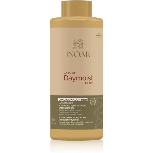 INOAR INOAR Absolut Daymoist Conditioner хидратиращ балсам за увредена и химически третирана коса 800 мл.
