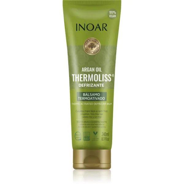 INOAR INOAR Argan Oil System Thermoliss изглаждащ балсам За коса с термозащита 240 мл.