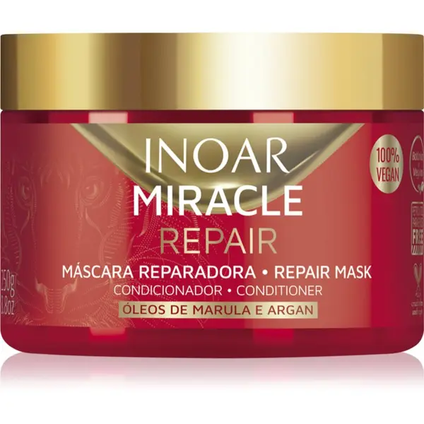 INOAR INOAR Miracle Repair регенерираща маска за суха и увредена коса 250 гр.