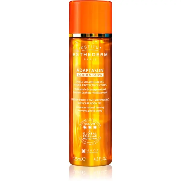 Institut Esthederm Institut Esthederm Adaptasun Golden Glow блестящо масло с висока UV защита 125 мл.