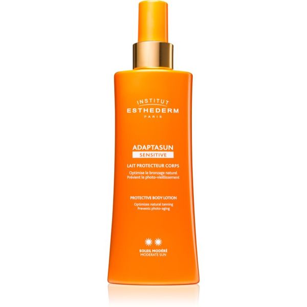 Institut Esthederm Institut Esthederm Adaptasun Sensitive Protective Body Lotion защитно мляко за загар със средна UV защита 200 мл.