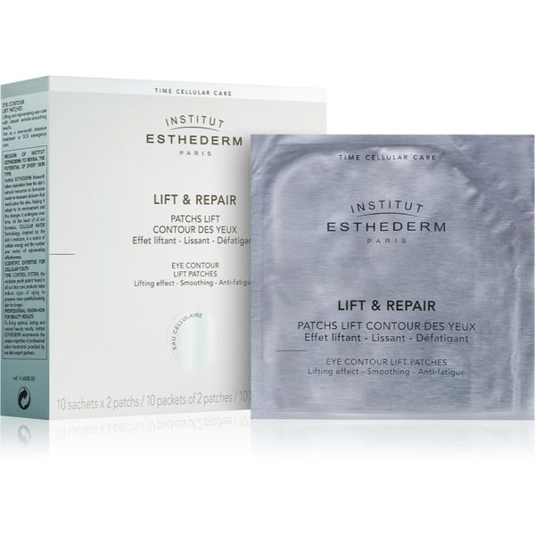 Institut Esthederm Institut Esthederm Lift & Repair Eye Contour Lift Patches стягаща очна маска под формата на лепенки (Cellular Care) 10 x 2 бр.