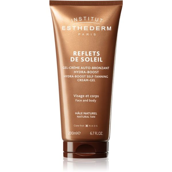 Institut Esthederm Institut Esthederm Reflets De Soleil Hydra-Boosst Self-Tanning Cream-Gel бронзиращ гел за лице и тяло 200 мл.