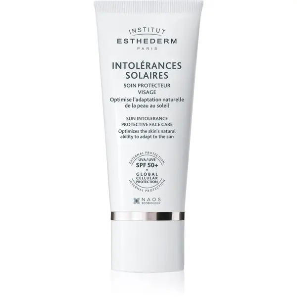 Institut Esthederm Institut Esthederm Sun Intolerance защитен крем за чувствителна към слънце кожа на лцието  SPF 50+ 50 мл.