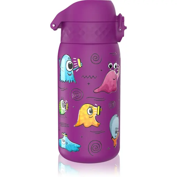 Ion8 Ion8 Leak Proof неръждаема бутилка за вода за деца Aliens 400 мл.