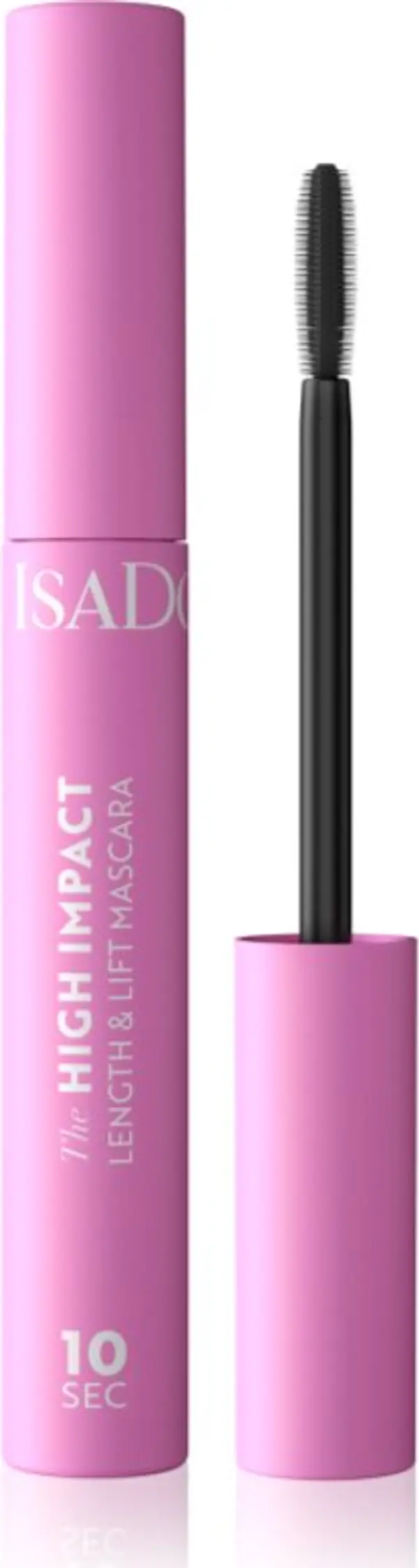 IsaDora IsaDora 10 Sec High Impact Lenght & Lift спирала за удължаване и разделяне на миглите цвят 01 Black 9 мл.