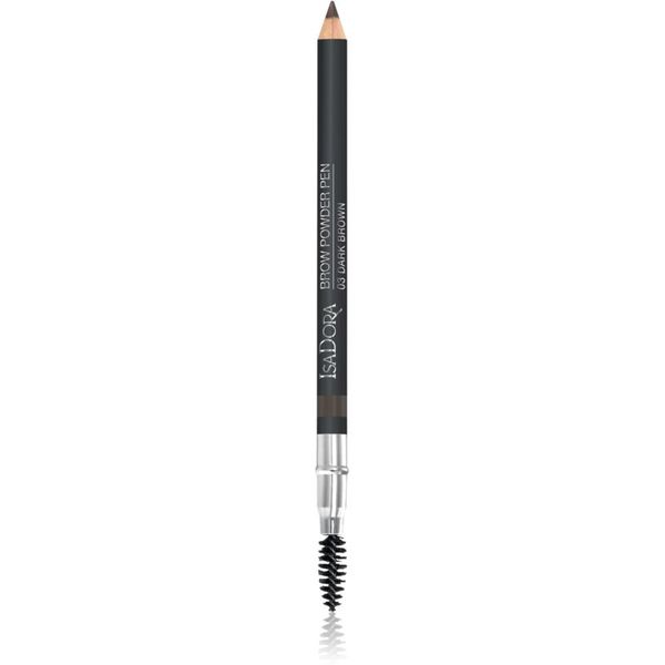 IsaDora IsaDora Brow Powder Pen молив за вежди с четка цвят 03 Dark Brown 1,1 гр.