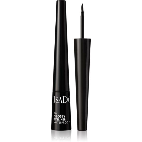 IsaDora IsaDora Glossy Eyeliner водоустойчива очна линия цвят 40 Chrome Black 2,5 мл.