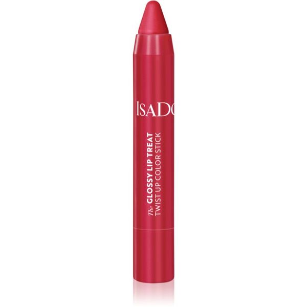 IsaDora IsaDora Glossy Lip Treat Twist Up Color овлажняващо червило цвят 12 Rhubarb Red 3,3 гр.