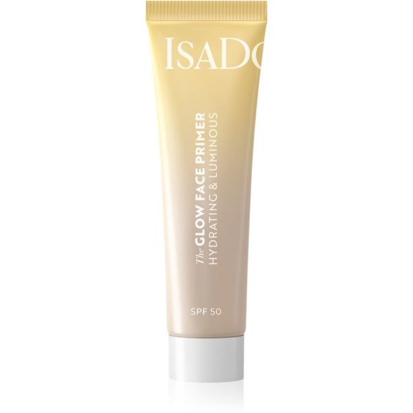 IsaDora IsaDora Glow Face Primer Hydrating & Luminous основа за освежаване и хидратация SPF 50 30 мл.