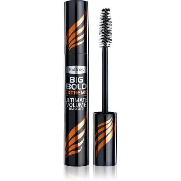 IsaDora IsaDora The Big Bold Extreme Ultimate Volume Mascara спирала за ефект на изкуствени мигли цвят 15 Extreme Black 14 мл.