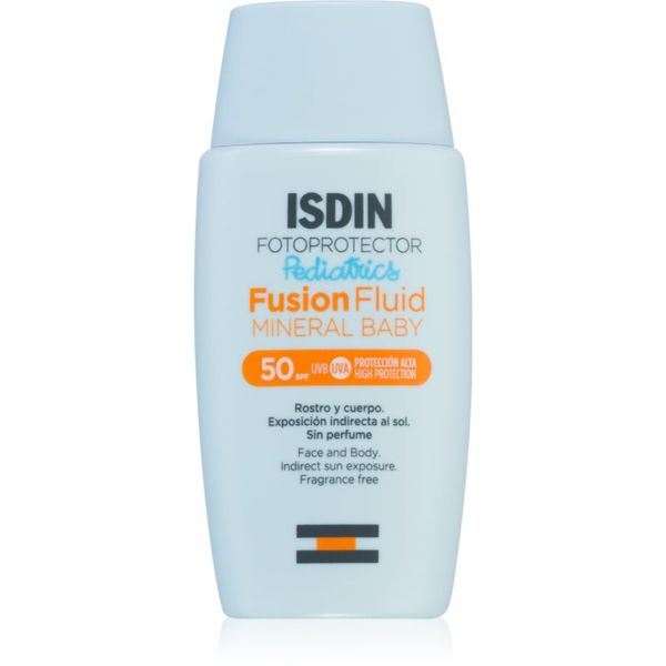 ISDIN ISDIN Fotoprotector Fusion Fluid Mneral Baby слънцезащитен минерален крем за деца SPF 50 50 мл.