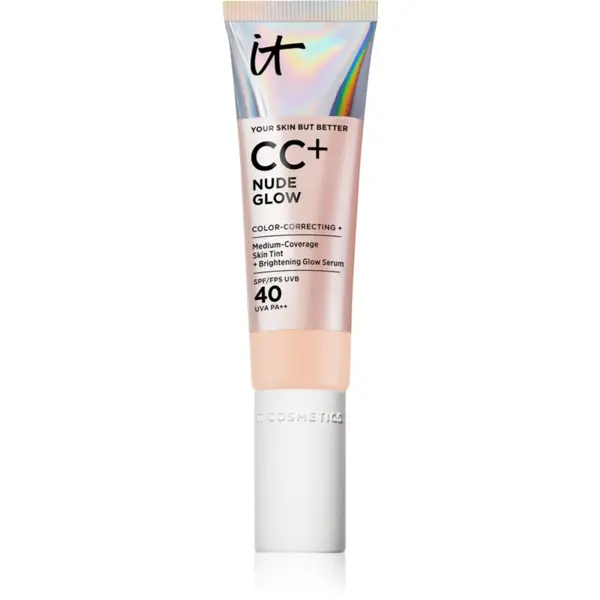 IT Cosmetics IT Cosmetics Your Skin But Better CC + Nude Glow CC крем за озаряване на лицето SPF 40 Fair Light 32 мл.