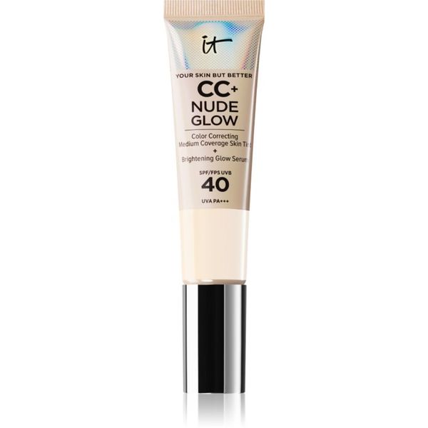 IT Cosmetics IT Cosmetics Your Skin But Better CC + Nude Glow фон дьо тен за озаряване на кожата SPF 40 цвят Fair Porcelain 32 мл.