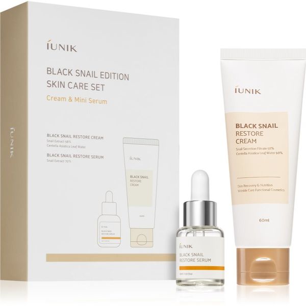 iUnik iUnik Black Snail подаръчен комплект (за регенерация и възстановяване на кожата)