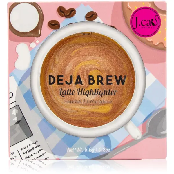 J.Cat Beauty J.Cat Beauty Deja Brew озарител цвят 101 Cafe Elevation 5.6 гр.