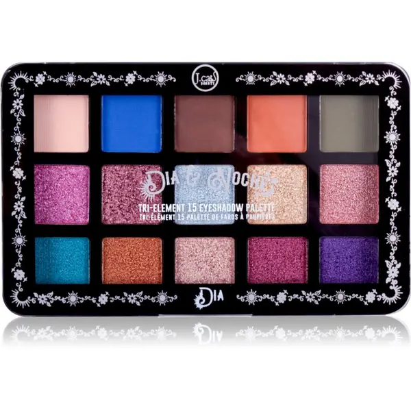 J.Cat Beauty J.Cat Beauty Dia & Noche палитра сенки за очи цвят 101 Dia 16 гр.