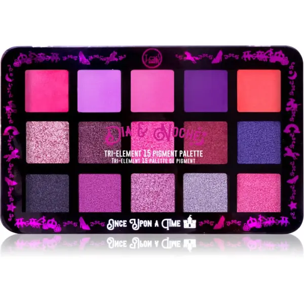 J.Cat Beauty J.Cat Beauty Dia & Noche палитра сенки за очи цвят 105 Once Upon A Time 16 гр.