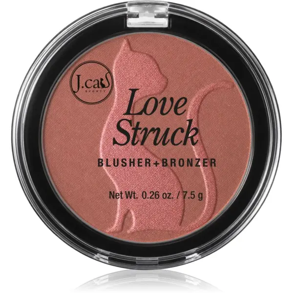 J.Cat Beauty J.Cat Beauty Love Struck бронзираща пудра и руж цвят 110 Babe 7.5 гр.
