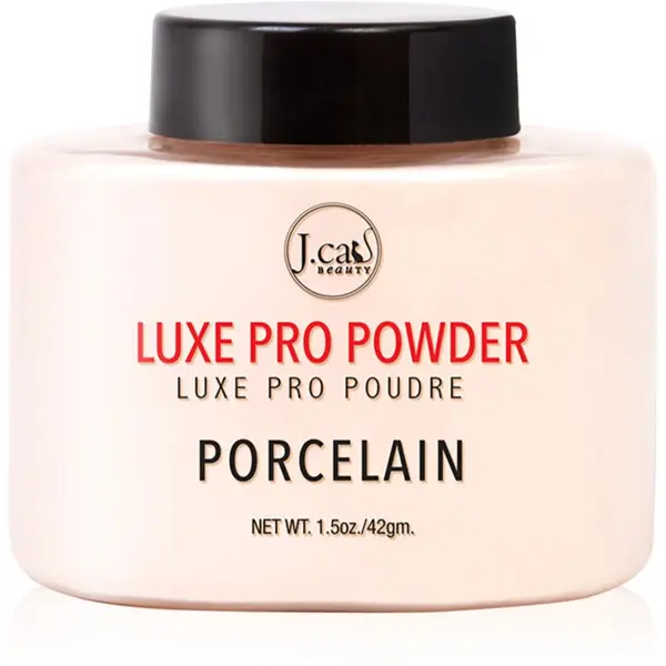 J.Cat Beauty J.Cat Beauty Luxe Pro фиксираща пудра на прах с матиращ ефект цвят 103 Porcelain 42 гр.