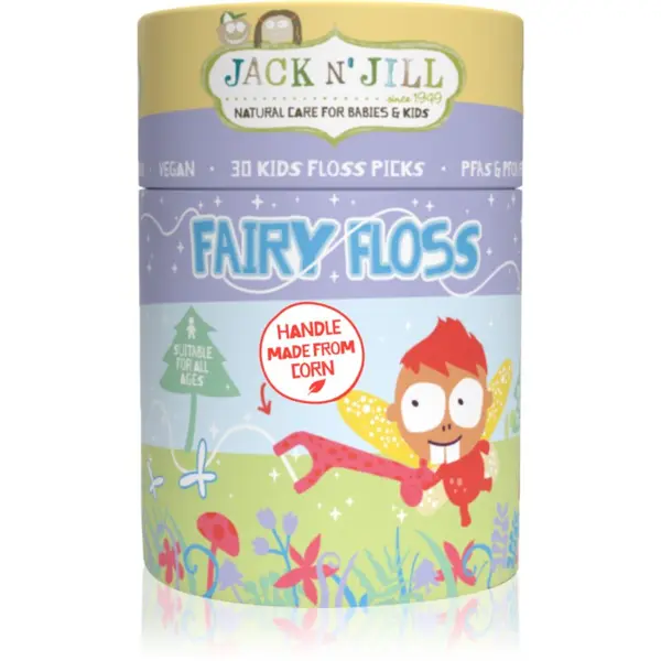Jack N’ Jill Jack N’ Jill Fairy Floss дентални клечки с конец за деца 30 бр.