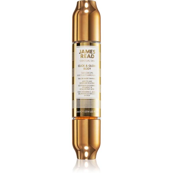 James Read James Read Gradual Tan Click & Glow Body автобронзантни капки за тяло 30 мл.