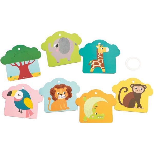 Janod Janod Tactile Cards играчка за подреждане Savana 12 m+ 6 бр.