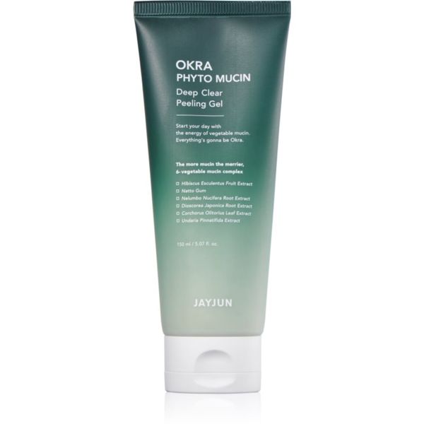 Jayjun Jayjun Okra Phyto Mucin дълбоко почистващ гел с пилинг ефект 150 мл.