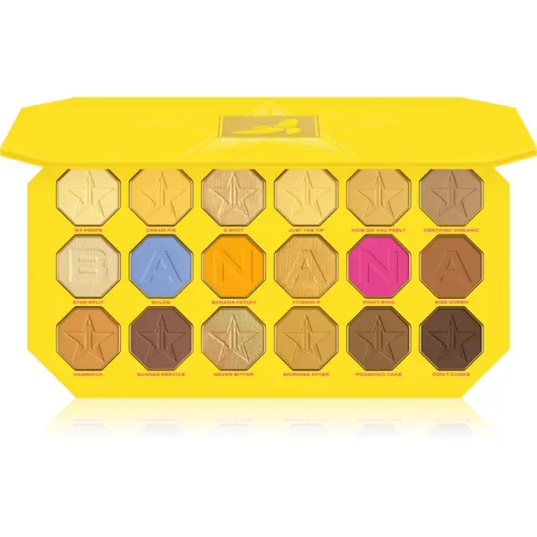 Jeffree Star Cosmetics Jeffree Star Cosmetics Banana Fetish Artistry Palette палитра сенки за очи 18x1,5 гр.