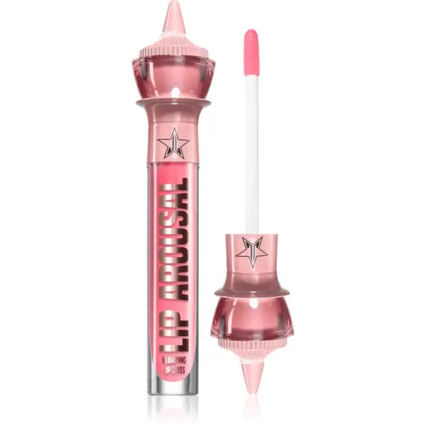 Jeffree Star Cosmetics Jeffree Star Cosmetics Orgy 2 Lip Arousal Plumpin Lip Gloss блясък за устни с увеличаващ ефект цвят Strawberry Latex 4 мл.