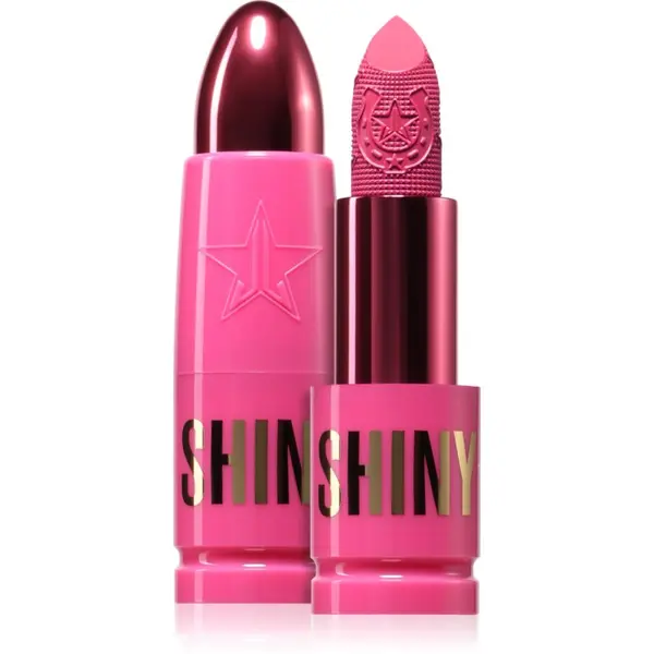 Jeffree Star Cosmetics Jeffree Star Cosmetics Shiny Trap Lipstick Кремообразно червило със сатенено покритие цвят Cotton Candy Queen 3 гр.